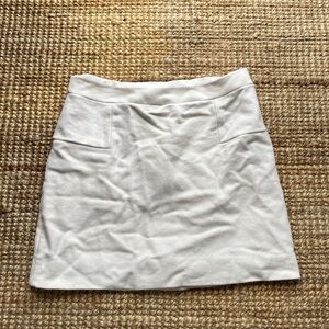 J. Crew Cream Mini Skirt